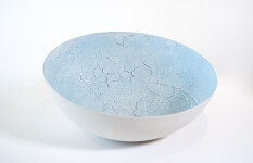 This contemporary ceramic aqua coloured bowl is by Steven Heinemann. Image 3