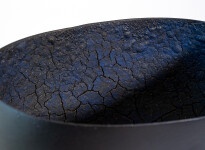 This contemporary ceramic black bowl that features an infinity loop is by Steven Heinemann. Image 5