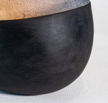 This contemporary ceramic black and melon coloured bowl is by Steven Heinemann. Image 6
