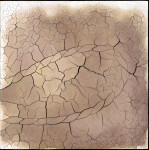 This unique digital print by Steven Heinemann is a triptych that resembles a desert landscape. Image 6