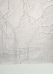 This unique embossed white print was inspired by nature and features tree imagery. Image 8