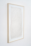 This unique embossed white print was inspired by nature and features tree imagery. Image 3
