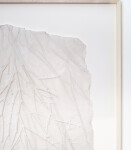 This unique embossed white print was inspired by nature and features tree imagery. Image 7