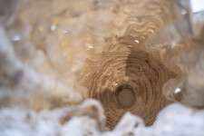 This contemporary sculptural indoor white porcelain vessel was made by Susan Collett. Image 14