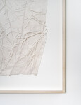 This unique embossed white print was inspired by nature and features tree imagery. Image 5