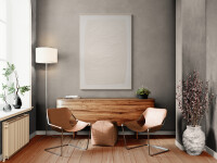 This unique embossed white print was inspired by nature and features tree imagery. Image 11