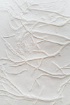 This unique embossed white print was inspired by nature and features tree branch imagery. Image 8
