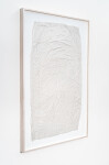 This unique embossed white print was inspired by nature and features tree imagery. Image 3