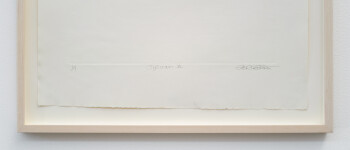 This unique nature print by Susan Collett features a sketch of the woods. Image 3