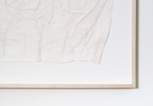 This unique embossed white print was inspired by nature and features tree imagery. Image 5