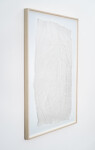 This unique embossed white print was inspired by nature and features tree imagery. Image 3