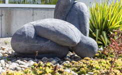 This concrete outdoor sculpture in minimalist form was made by Susan Low-Beer. Image 3