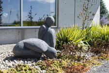 This concrete outdoor sculpture in minimalist form was made by Susan Low-Beer. Image 4