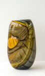 This contemporary gold and grey coloured glass vase is by Susan Rankin. Image 2