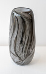 These black, white, grey, contemporary, hand-blown, glass vessels are made by Canadian artist Susan Rankin. Image 4