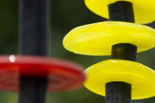 This contemporary glass outdoor sculpture was inspired by nature. Image 7