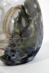 Cloud white highlights neutral tones of taupe in this beautiful new glass vessel by Canadian artist Susan Rankin. Image 3