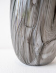 These black, white, grey, contemporary, hand-blown, glass vessels are made by Canadian artist Susan Rankin. Image 8