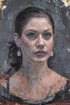 This contemporary oil painting portrait is by Canadian Artist Tim Okamura. Image 7