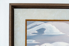 This surrealist painting by Toni Hamel features a Group of Seven piece and focuses on the theme of climate change. Image 10