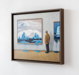 This surrealist painting by Toni Hamel features a Group of Seven piece and focuses on the theme of climate change. Image 3