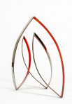 This contemporary indoor metal sculpture symbolizes fire. Image 2