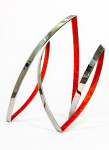 This contemporary indoor metal sculpture symbolizes fire. Image 4