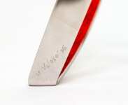 This contemporary indoor metal sculpture symbolizes fire. Image 6