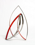 This contemporary indoor metal sculpture symbolizes fire. Image 2