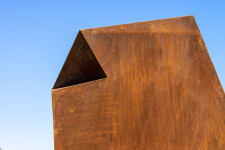 This monumental contemporary outdoor steel sculpture is by Viktor Mitic. Image 8
