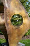 ‘Andromeda,’ Viktor Mitic’s grand contemporary outdoor sculpture forged from stainless steel is has a patina finish and is accented in 24 kt… Image 8