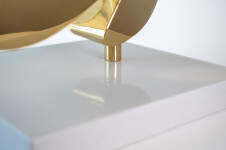 24 Kt Gold plated stainless steel and blue paint. Image 8