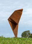 This monumental contemporary outdoor steel sculpture is by Viktor Mitic. Image 2
