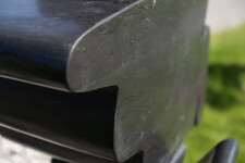 Sculpted from Spanish black marble, this enigmatic and powerful piece was created by Viktor Mitic. Image 8