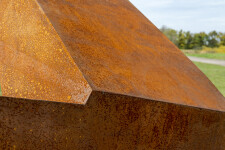This monumental contemporary outdoor steel sculpture is by Viktor Mitic. Image 7