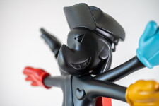 This indoor figurative pop art table top sculpture is made from resin. Image 8