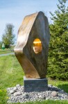 ‘Andromeda,’ Viktor Mitic’s grand contemporary outdoor sculpture forged from stainless steel is has a patina finish and is accented in 24 kt… Image 5