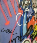 Inspired by the imaginative, colourful art scrawled on walls in city alleyways, ‘Cutter’ is one of a series of graffiti style paintings rece… Image 4