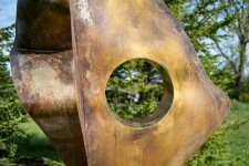 ‘Andromeda,’ Viktor Mitic’s grand contemporary outdoor sculpture forged from stainless steel is has a patina finish and is accented in 24 kt… Image 9