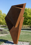 This monumental contemporary outdoor steel sculpture is by Viktor Mitic. Image 11