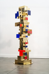 Stacked Blocks - Gold, Red, Blue