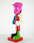 This indoor figurative pop art table top sculpture is made from resin. Image 3