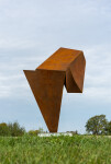 This monumental contemporary outdoor steel sculpture is by Viktor Mitic. Image 4