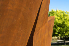 This monumental contemporary outdoor steel sculpture is by Viktor Mitic. Image 5