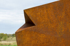 This monumental contemporary outdoor steel sculpture is by Viktor Mitic. Image 9
