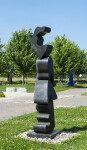 Sculpted from Spanish black marble, this enigmatic and powerful piece was created by Viktor Mitic. Image 2