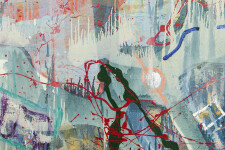 Art and nature collide in this ethereal abstract painting—one of a series created en plein air by Viktor Mitic. Image 3