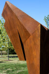 This monumental contemporary outdoor steel sculpture is by Viktor Mitic. Image 6