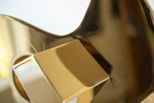 24 Kt Gold plated stainless steel and blue paint. Image 11