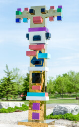 Inspired by Minecraft--one of the most popular video games first created in 2009, Viktor Mitic has fabricated an imaginative tower of bright…